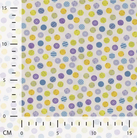 Bomullspoplin - Funny Dots Lilac