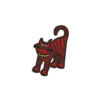 Strykemerke katt rød