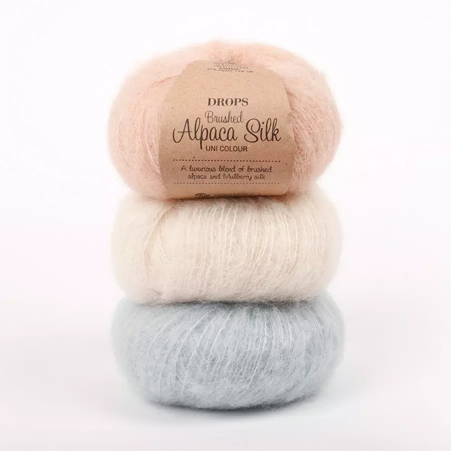 Brushed alpaca silk