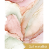 Stoffpanel - Midas Touch Rosa/Gull (77 x 110 cm)