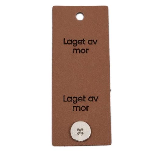 Merke Laget av mor 5x2cm