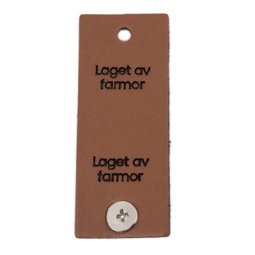 Merke Laget av farmor 5x2cm