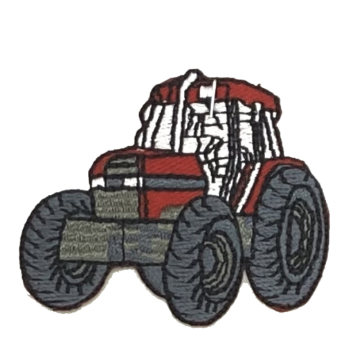 Traktor, rød 5cm