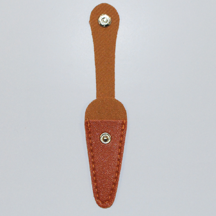 Sakseetui brunt kunstlær