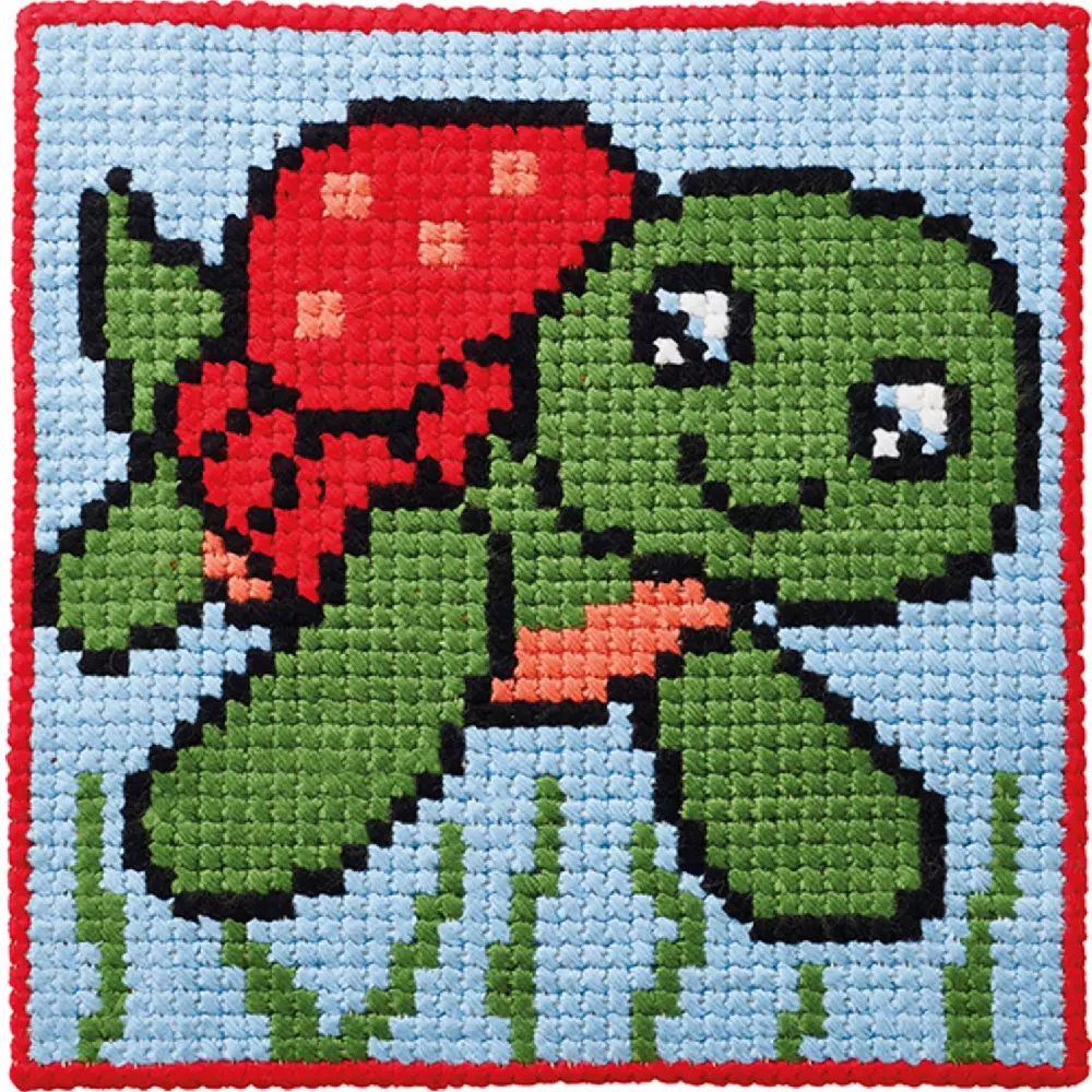 Skilpadde korssting påtegnet