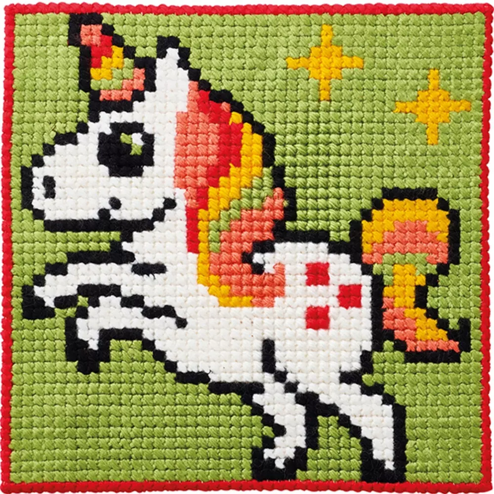 Enhjørning korssting påtegnet