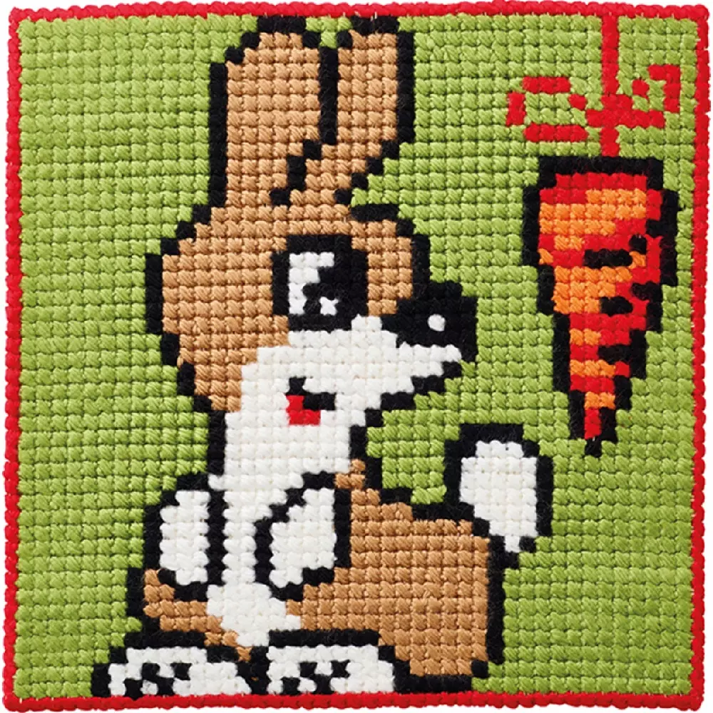 Kanin korssting påtegnet