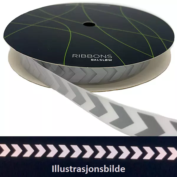 Påstrykbar refleks på rull - pil