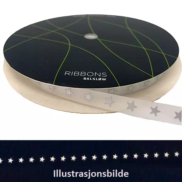 Påstrykbar refleks på rull - stjerne