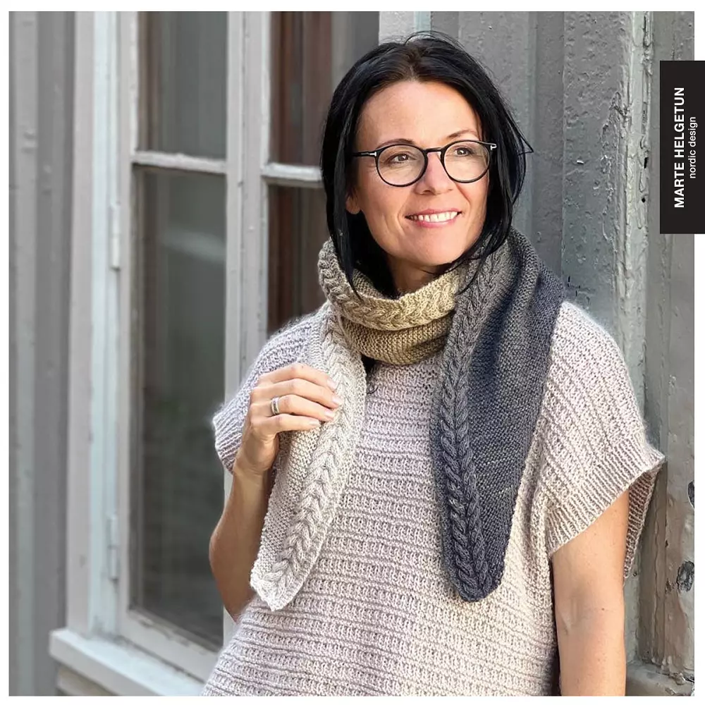 Oppskrift Flette skjerf