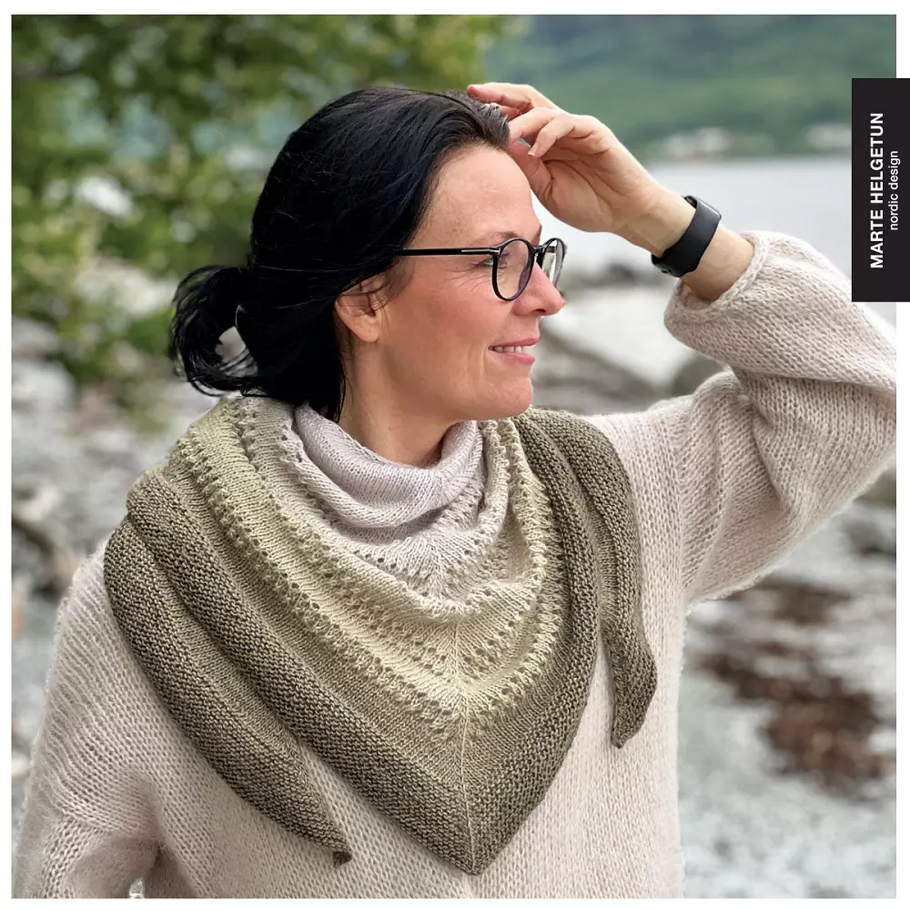 Oppskrift Blåmandag sjal