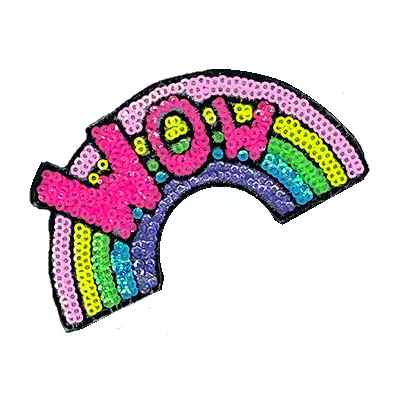 Paljettmotiv regnbue