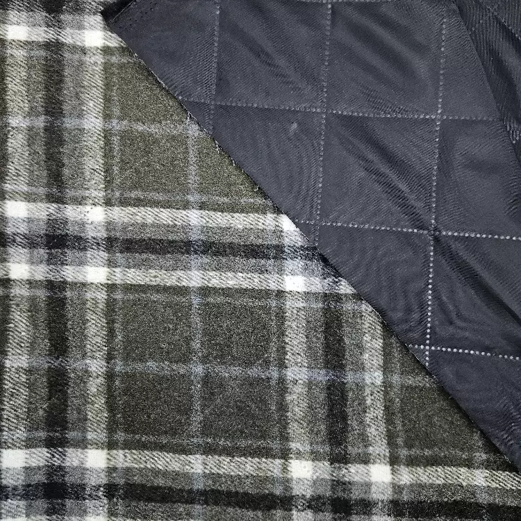 Jaquard - Rutete grønn