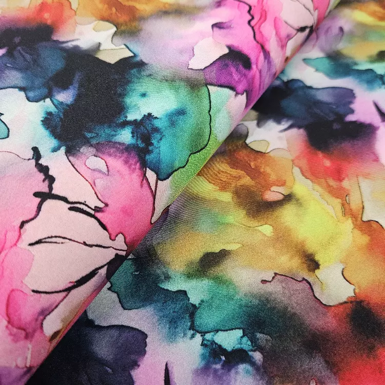 Vevd viskose - Old Rose