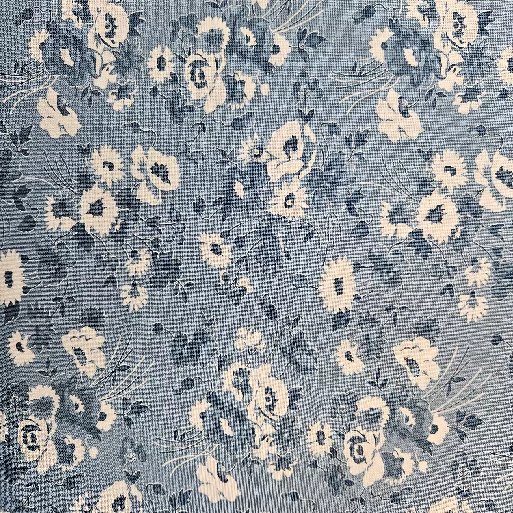 Bomull - Nantucket Summer Blå