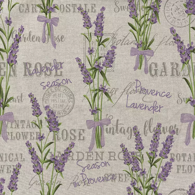 Kanvas - Linlook med lavendel