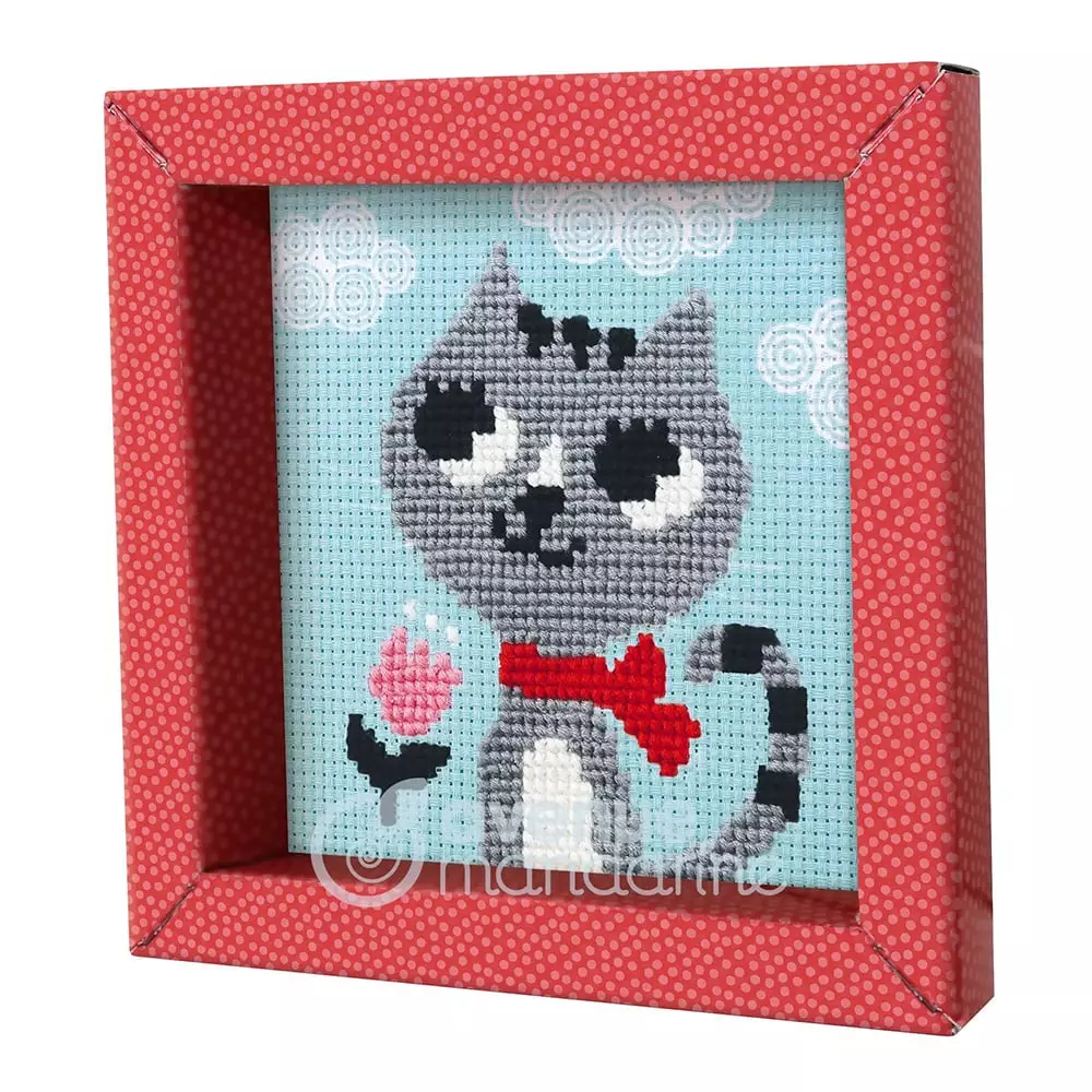 Katt korssting påtegnet