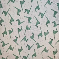 Bomullsjersey - Beige med krokodiller