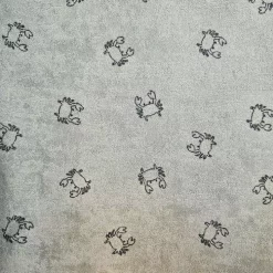 Bomullsfrotte - Lys grønn med krabber