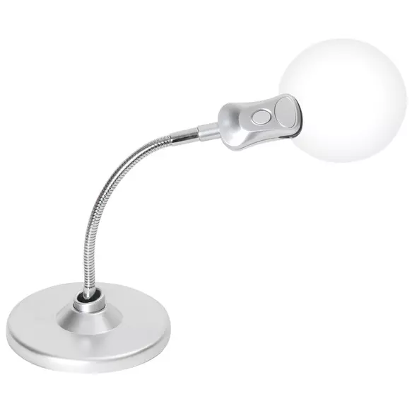 LED lampe med lupe (bordmodell)