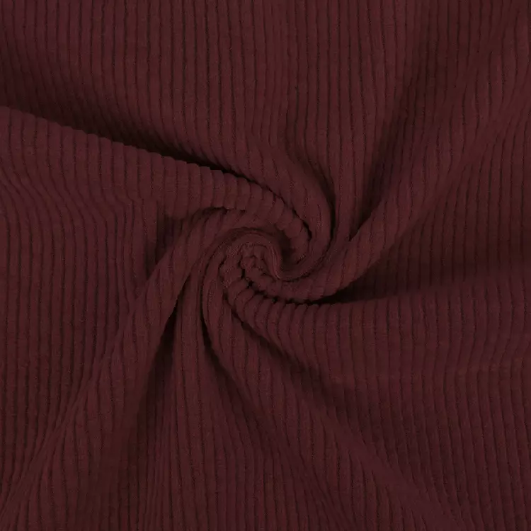 Cordfløyel - Mørk vinrød