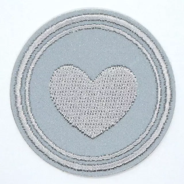 Motiv Sirkel med hjerte, grått