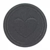 Motiv Sirkel med hjerte, sort