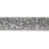 Elastikk glitter 16mm sølv