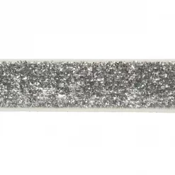 Elastikk glitter 16mm sølv