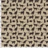 Canvas - Beige med sorte katter
