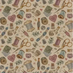 Kanvas - Beige med syting