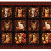 Bomullstoff - Autumn cats