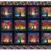 Bomullstoff - Illuminated tree panel