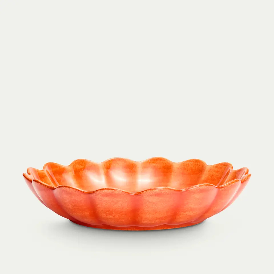 Oyster skål 31cm Orange