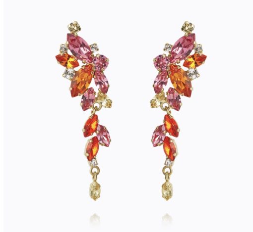 Jasmine earrings sunset combo