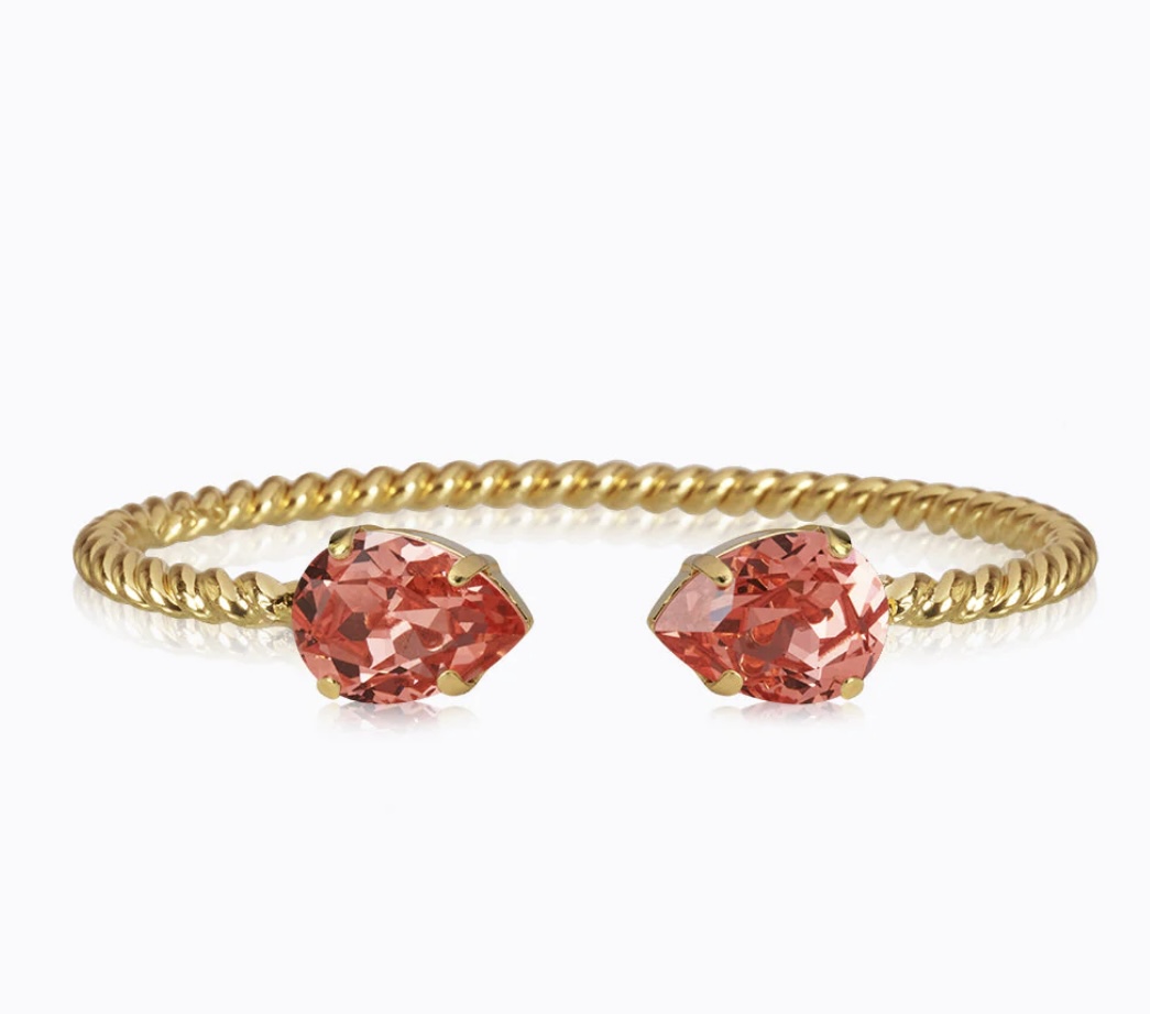 Mini drop bracelet rose peach