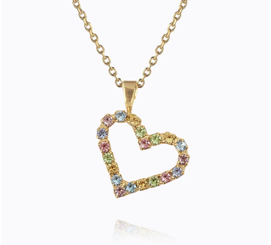 Mini sweetheart necklace pastel combo