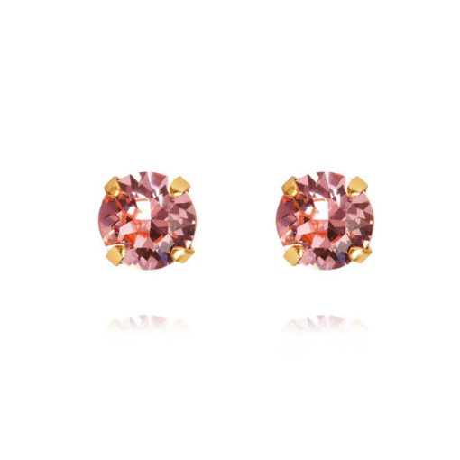 Classic stud earring light rose