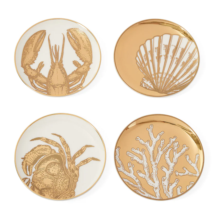 Maritime cocktail coasters set of 4