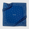 Paisley scarf Klein blue 50cm