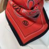 Grand paisley scarf Red 65cm