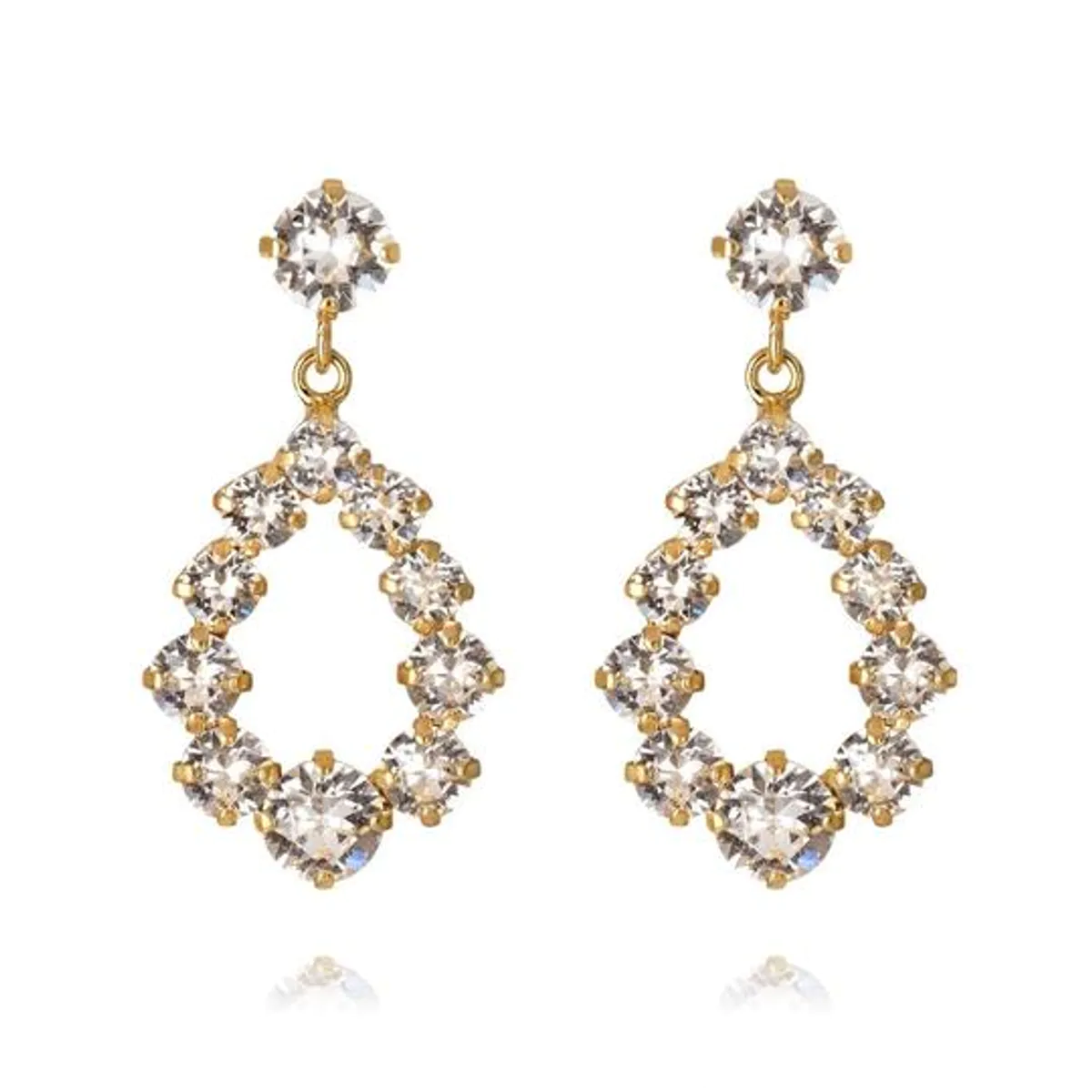 Mini delia earrings crystal