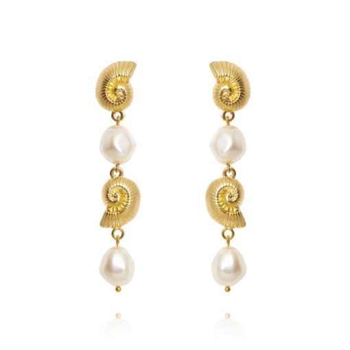 Ocean pearl earrings