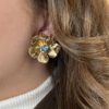 Anemone earrings blue