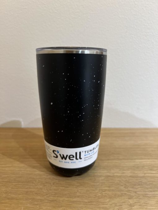 Speckled night tumbler w/lid