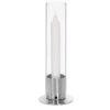 Candleholder brushed stainless steel small