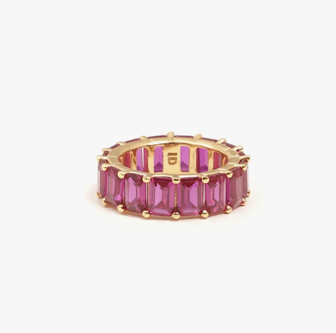 Chunky ring pink (baguett steiner)