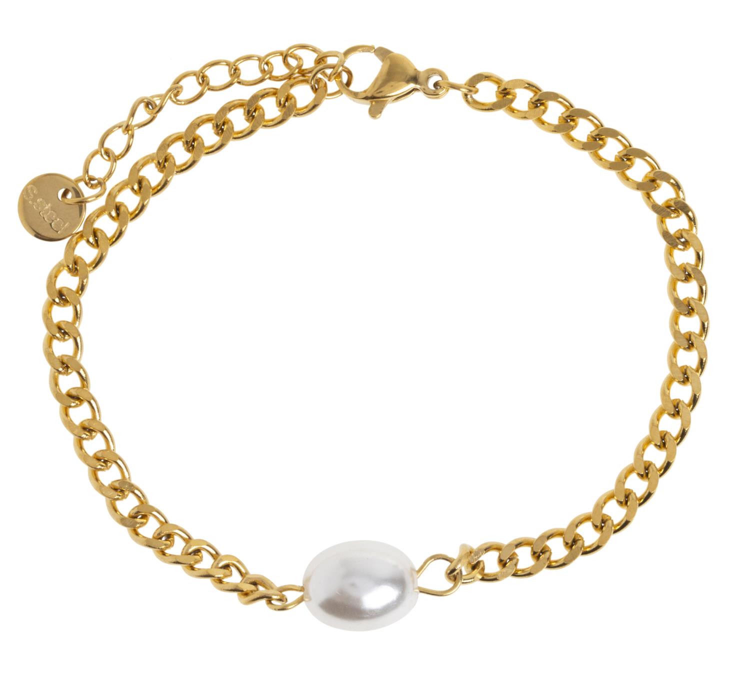 Estelle pearl chain bracelet