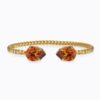 Mini drop bracelet light amber/brun