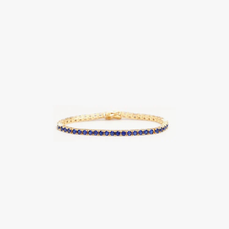Tennis bracelet blue
